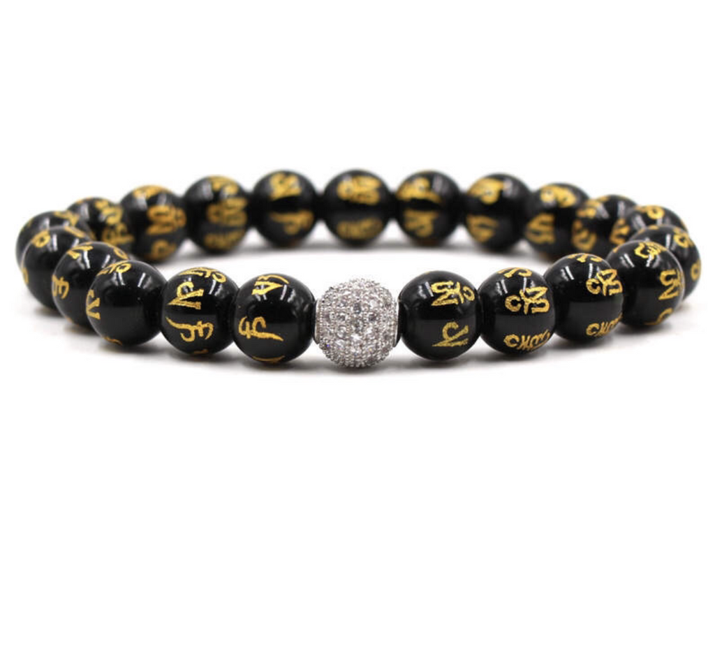 Argent Craft Natural Black Obsidian Wealth Bracelet