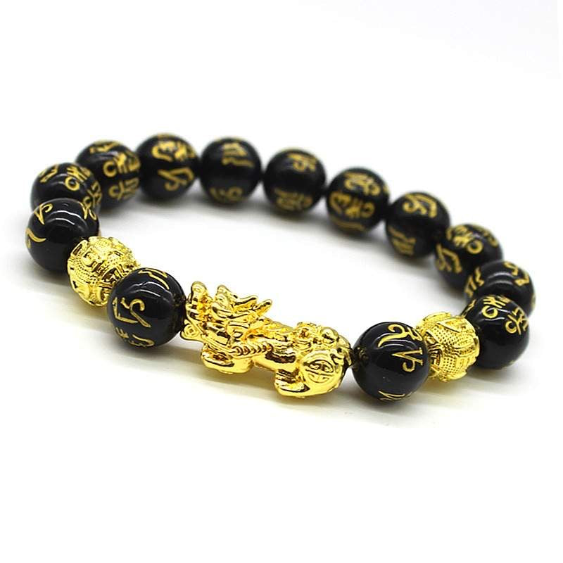 Argent Craft Feng Shui Black Obsidian Wealth Bracelet | Argent Craft