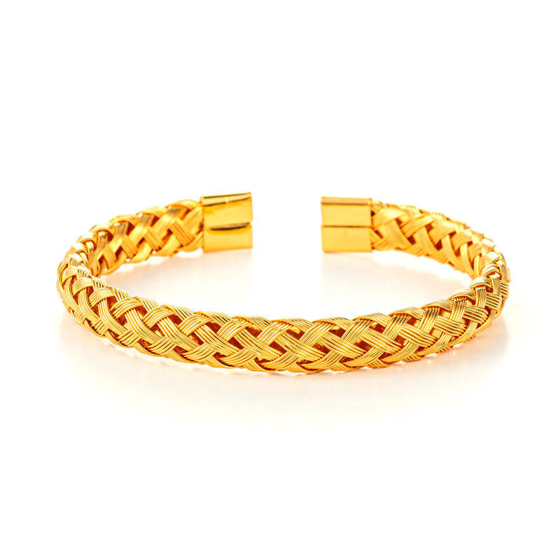 Argent Craft Roman cable Bracelet 3 set (gold)
