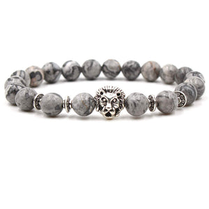 Argent Craft Magnesite Bracelet With Lion (silver)