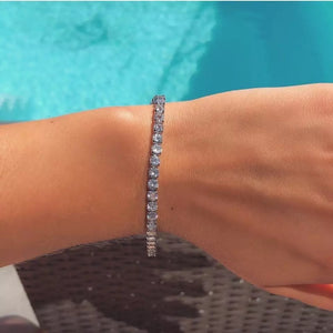 Argent Craft Tennis Bracelet with Silver Zirconia