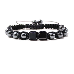 Argent Craft Hematite Bi-cubic Bracelet