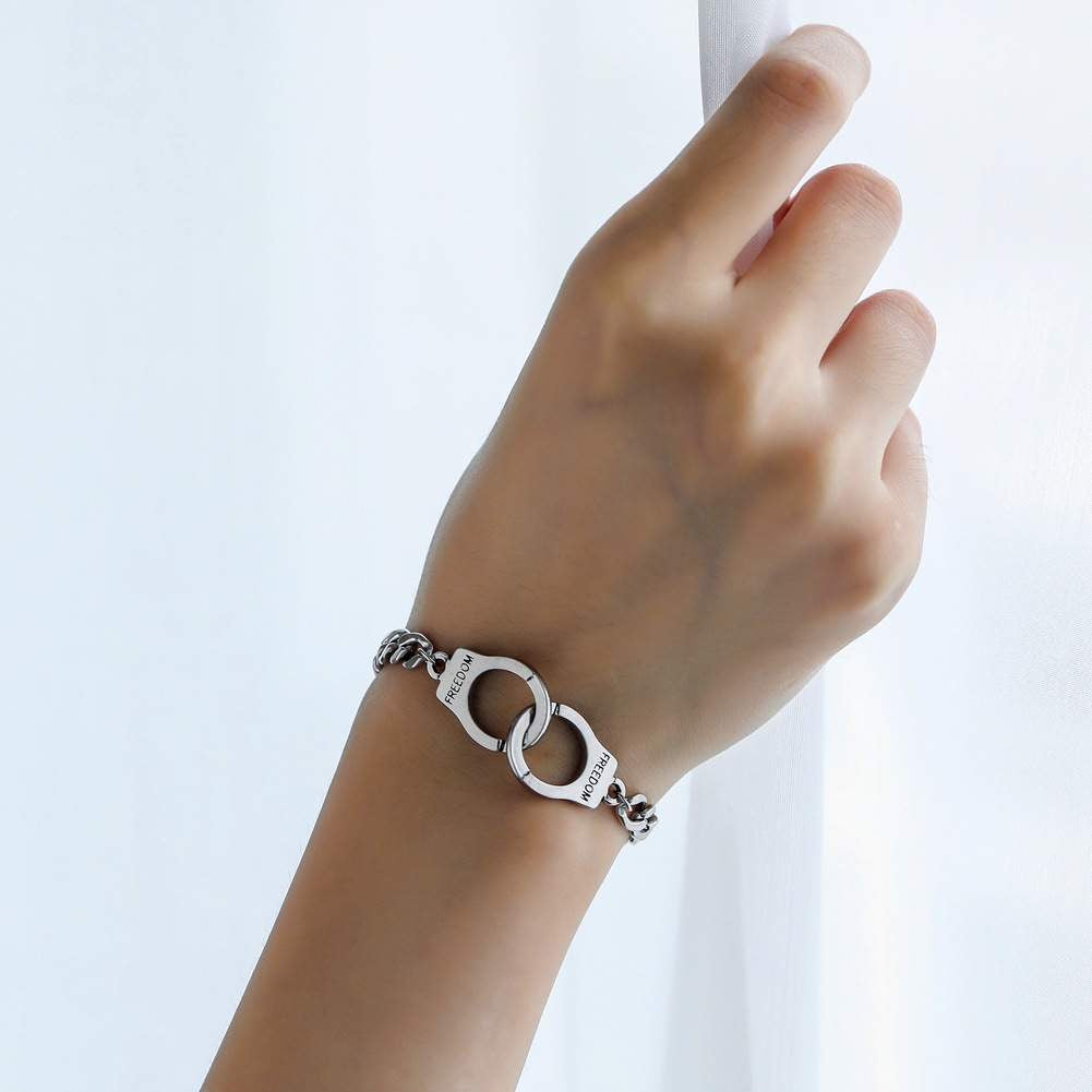 Argent Craft Freedom Handcuff Love Freedom Bracelet (silver)