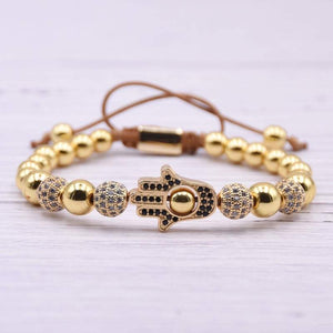 Argent Craft Hamsa Hand Duo Protection Set (gold)