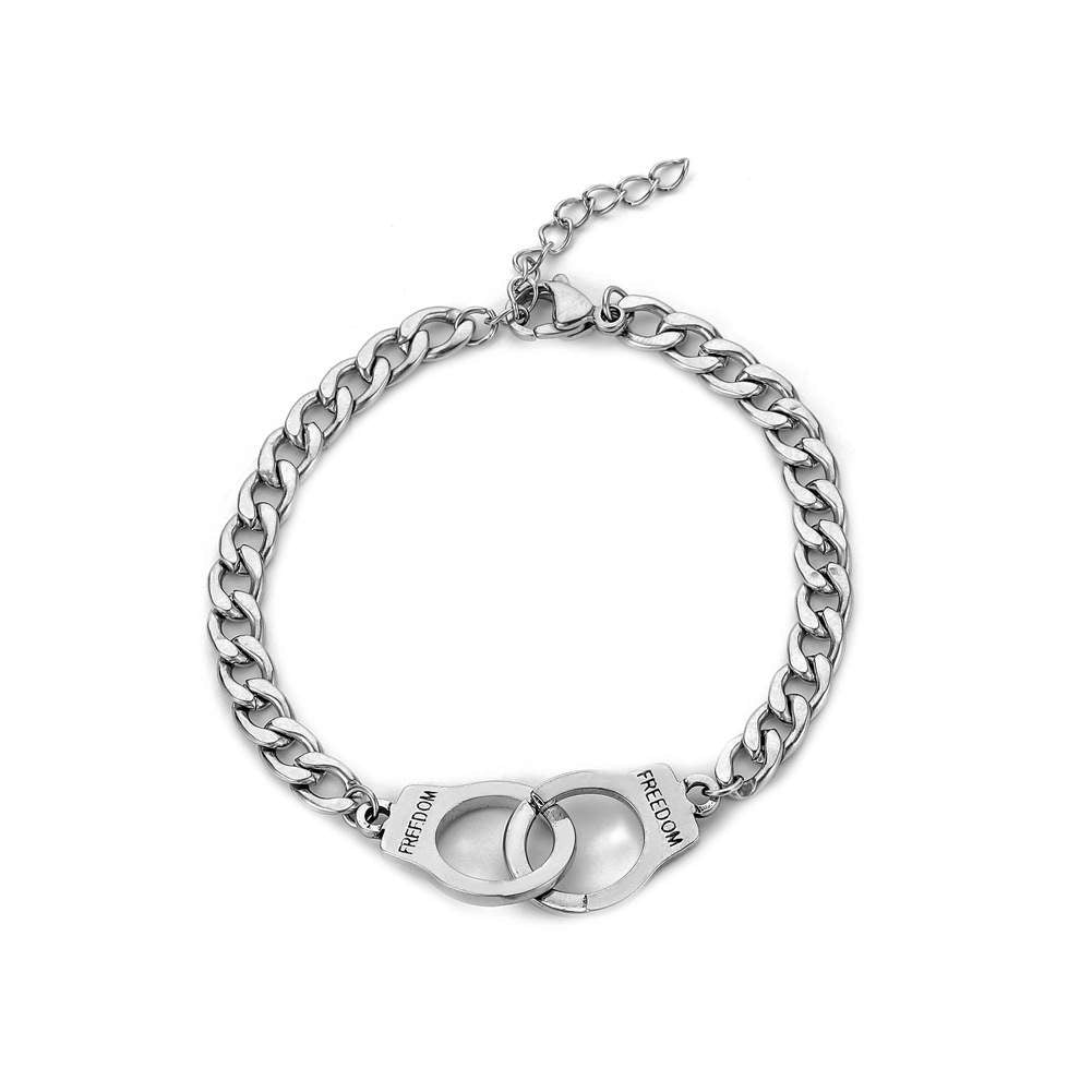 Argent Craft Freedom Handcuff Love Freedom Bracelet (silver)